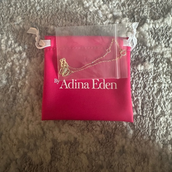 NWT | Adina Eden Pavé Safety Pin Paperclip Bracelet - Picture 5 of 8